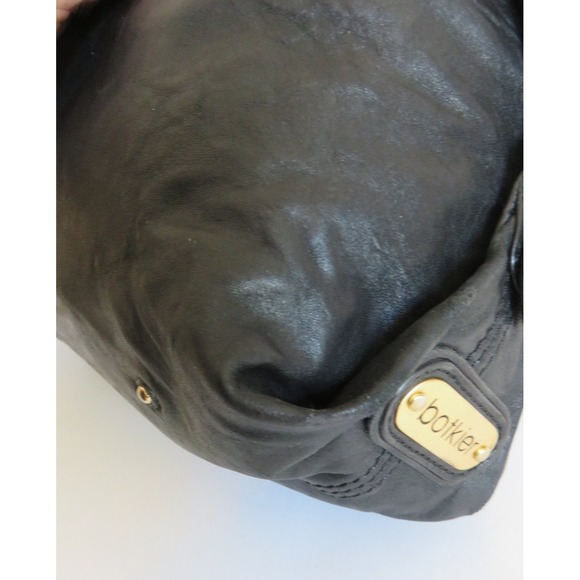 Botkier Bianca Satchel Tote Bag Black Leather Handbag - Picture 12 of 16